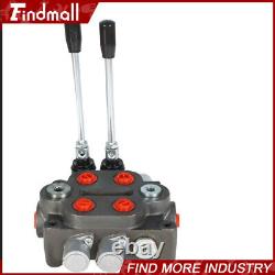 Hydraulic Directional Control Valve 2 Spool BSPP Tractor Loader, WithJoystick, 25GPM