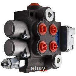 Hydraulic Directional Control Valve 2 Spool Double Acting Single Cylinder 11gpm