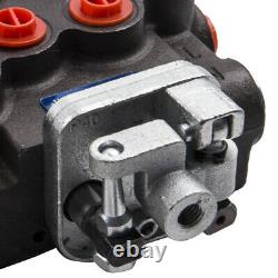 Hydraulic Directional Control Valve 2 Spool Double Acting Single Cylinder 11gpm