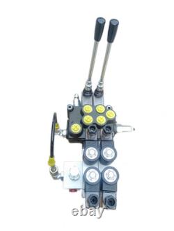 Hydraulic Directional Control Valve 2 Spool Wireless Remote 13GPM 12V 2900PSI