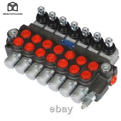 Hydraulic Directional Control Valve 3600PSI 13GPM 7 Spool + Conversion Plug