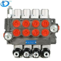 Hydraulic Directional Control Valve 4 Spool 11gpm, Double Acting Cylinder BSPP