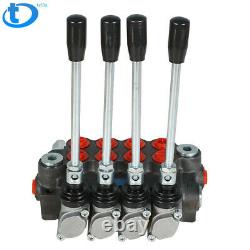 Hydraulic Directional Control Valve 4 Spool 11gpm, Double Acting Cylinder BSPP