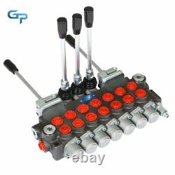 Hydraulic Directional Control Valve 7 Spool 11GPM, 40L, BSPP Interface 2 Joystick