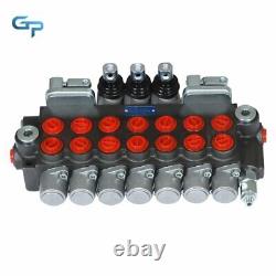 Hydraulic Directional Control Valve 7 Spool 11GPM, 40L, BSPP Interface 2 Joystick