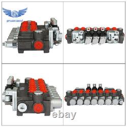 Hydraulic Directional Control Valve 7 Spool 2JOYSTICK 40L BSPP Port 11GPM