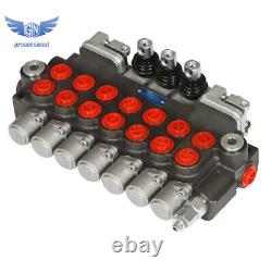 Hydraulic Directional Control Valve 7 Spool 2JOYSTICK 40L BSPP Port 11GPM