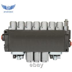 Hydraulic Directional Control Valve 7 Spool 2JOYSTICK 40L BSPP Port 11GPM