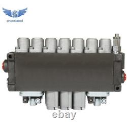 Hydraulic Directional Control Valve 7 Spool 2JOYSTICK 40L BSPP Port 11GPM Hydraulic Directional Control Valve 7 Spool 2JOYSTICK 40L BSPP Port 11GPM