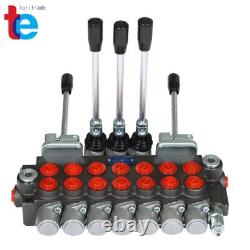 Hydraulic Directional Control Valve 7 Spool, 40L, 2 Joystick, BSPP Interface 11 gpm