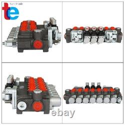 Hydraulic Directional Control Valve 7 Spool, 40L, 2 Joystick, BSPP Interface 11 gpm