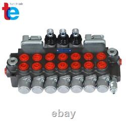 Hydraulic Directional Control Valve 7 Spool, 40L, 2 Joystick, BSPP Interface 11 gpm