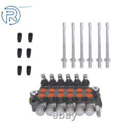 Hydraulic Directional Control Valve Double Acting 13GPM 3600PSI SAE Ports 6Spool