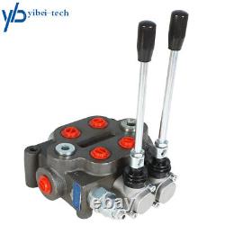 Hydraulic Directional Control Valve Tractor BSPP 2 Spool 25GP + Conversion Plug