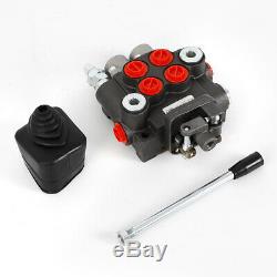 Hydraulic Directional Control Valve Tractor Loader+Joystick 2Spool 11GPM Durable