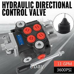 Hydraulic Directional Control Valve Tractor Loader with Joystick, 2 Spool, 11 GPM