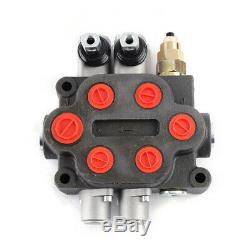 Hydraulic Directional Control Valve for Tractor Loader with Joystick, 2 Spool, 25