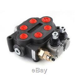 Hydraulic Directional Control Valve for Tractor Loader with Joystick, 2 Spool, 25