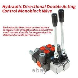 Hydraulic Directional Double Acting Control Monoblock Valve, 2 Spool 11GPM SA