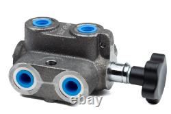 Hydraulic Double Selector Valve 6 Port 2 Position 20 GPM 1/2 NPT Metro DS04-20