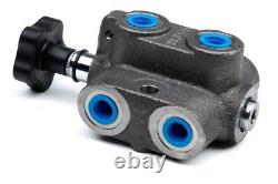 Hydraulic Double Selector Valve 6 Port 2 Position 20 GPM SAE 6 Metro DS06-20