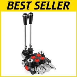 Hydraulic Flow Control Valve 2 Spool 21 GPM Double Acting