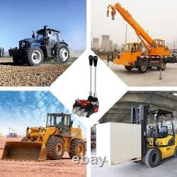 Hydraulic Flow Control Valve 2 Spool 21 GPM Double Acting