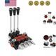Hydraulic Flow Control Valve 3 Spool 11 GPM G Ports Adjustable Relief Lever H
