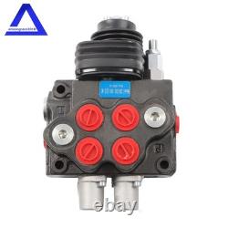 Hydraulic Joystick Loader Directional Control Valve LV22RFSTKAB 2 Spool 10GPM