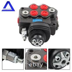 Hydraulic Joystick Loader Directional Control Valve LV22RFSTKAB 2 Spool 10GPM