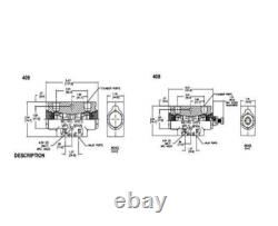 Hydraulic Lock Valve Double Circuit 20 GPM 3/8 NPT 3000 PSI Metro 409-03