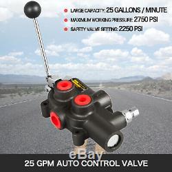 Hydraulic Log Splitter 16 GPM 2 Stage Pump + 25 GPM Auto Control Detent Valve