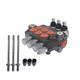 Hydraulic Monoblock 3 Spool 21 GPM Double Acting Control Valve SAE Ports