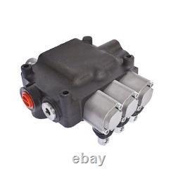 Hydraulic Monoblock 3 Spool 21 GPM Double Acting Control Valve SAE Ports