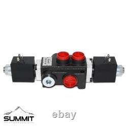 Hydraulic Monoblock Directional Solenoid Control Valve, 1 Spool, 13 GPM, 12V DC