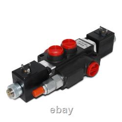 Hydraulic Monoblock Directional Solenoid Control Valve, 1 Spool, 13 GPM, 12V DC