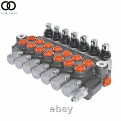 Hydraulic Monoblock Double Acting Control Valve11 GPM, 7 Spool, SAE Ports