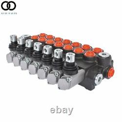 Hydraulic Monoblock Double Acting Control Valve11 GPM, 7 Spool, SAE Ports