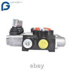 Hydraulic Monoblock Double Acting Control Valve, 11 GPM, 4 Spool SAE Ports