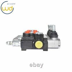 Hydraulic Monoblock Double Acting Control Valve, 11 GPM, 4 Spool SAE Ports