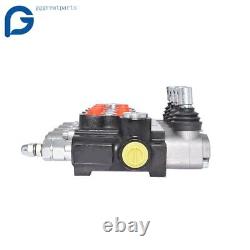 Hydraulic Monoblock Double Acting Control Valve, 11 GPM, 4 Spool SAE Ports