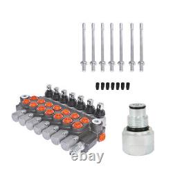 Hydraulic Monoblock Double Acting Control Valve 11 GPM +Conversion Plug 7 Spool