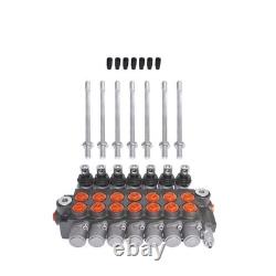 Hydraulic Monoblock Double Acting Control Valve 11 GPM +Conversion Plug 7 Spool