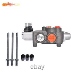 Hydraulic Monoblock Double Acting Control Valve, 21 GPM, SAE Ports 3 Spool