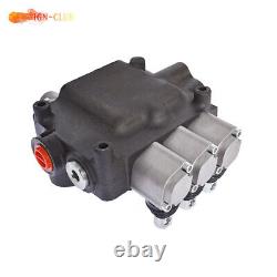Hydraulic Monoblock Double Acting Control Valve, 21 GPM, SAE Ports 3 Spool
