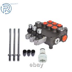 Hydraulic Monoblock Double Acting Control Valve 3Spool 21GPM SAE withconversion us