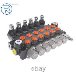 Hydraulic Monoblock Double Acting Control Valve 3Spool 21GPM SAE withconversion us