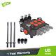 Hydraulic Monoblock Double Acting Control Valve, 3 Spool, 21 GPM, SAE Ports