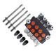 Hydraulic Monoblock Double Acting Control Valve 4 Spool 11 GPM SAE Ports 3625PSI