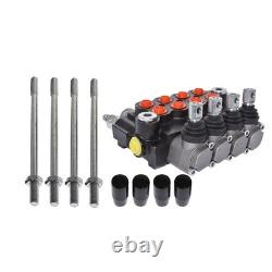 Hydraulic Monoblock Double Acting Control Valve 4 Spool 11 GPM SAE Ports 3625PSI